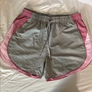 BCG Women's Athletic Shorts in Gray and Pink